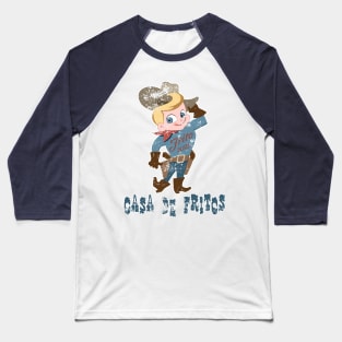 Casa de Fritos (distressed) Baseball T-Shirt